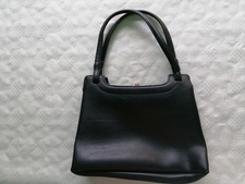 Damen Handtasche schwarz, echt Vintage 50er Jahre