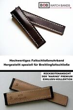 BOB MARINO FALTSCHLIESSENUHRBAND BRAUN Kompatibel nur mit Breitling FS 22-20 mm
