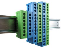 Klemme Leiterklemme Sammelklemme Klemme für Hutschiene Klemmstein PE / N Klemmen