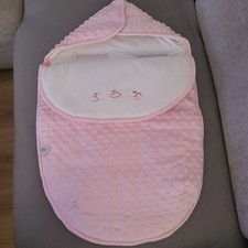 NEU Baby Mädchen Einschlagdecke Schlafsack Maxi Cosi / Kinderwagen Winter Sack
