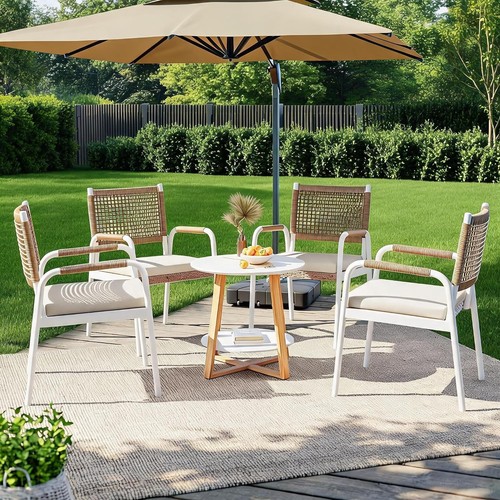 4er set gartenstühle aus - gartenstühle,