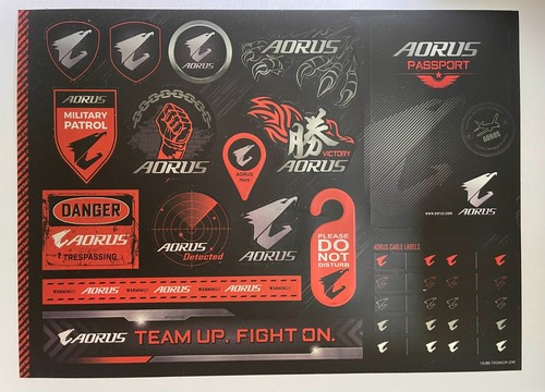 Aorus zubehör aufkleber - aorus,