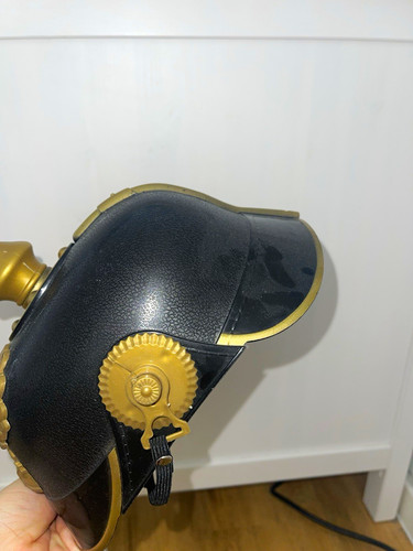 Pickelhaube helm schwarz mit - schwarz,