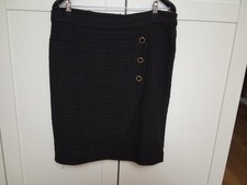 JUDITH WILLIAMS Rock Wickeloptik Boucleoptik Gr. DE 42 44 schwarz Business-Look 