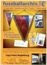 Programm Odra Opole - 1.FC Magdeburg 21.03.2025