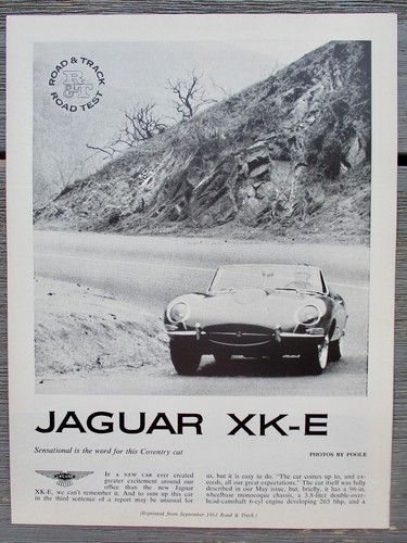 Jaguar type road track - xk, &