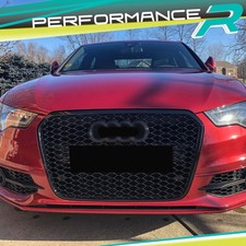 RS6 Optik Schwarz Wabengrill