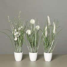 Winterliche Kunstpflanzen, 3er