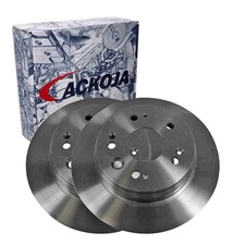 2x ACKOJA BREMSSCHEIBEN 282mm VOLL HINTEN passend für HONDA CR-V CROSSROAD |