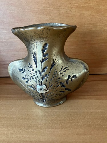 Schwere messing vase unikat - messing-, unikat-