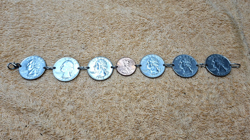 Münzarmband usa dollar one - dollar,
