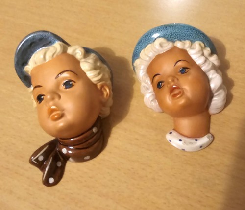 Wandmasken keramik bub - keramik, und