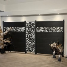 WPC Sichtschutzzaun Anthrazit