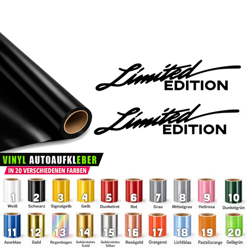 Limited edition aufkleber - limited,