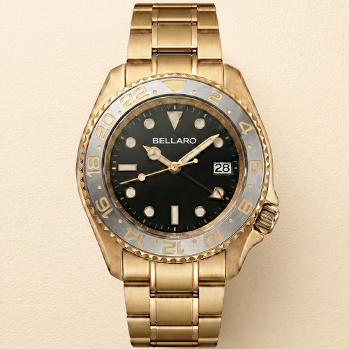 Bellaro gmt style uhr nh35 - bellaro,