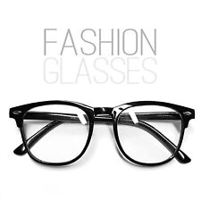 Retro Nerd Brille ohne Stärke | Vintage | Rund | Unisex | für Damen & Herren