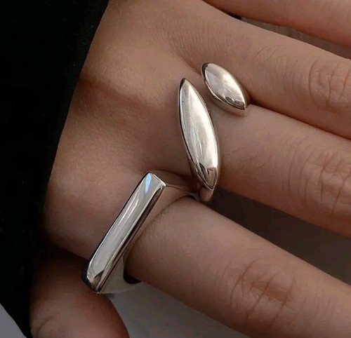 Damen silber ring - silber,