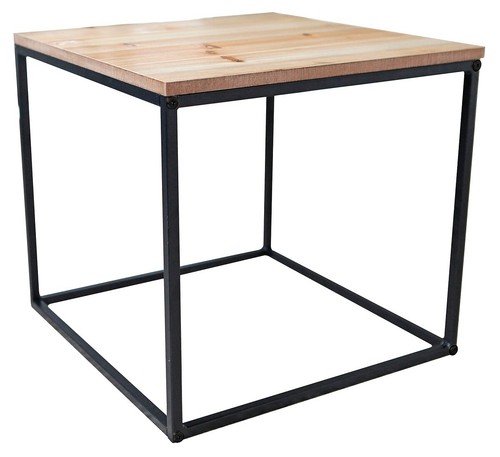 Beistelltisch metalltisch holz - beistelltisch,