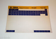 Microfich Ersatzteilkatalog Yamaha RX 100 Stand 03/1983