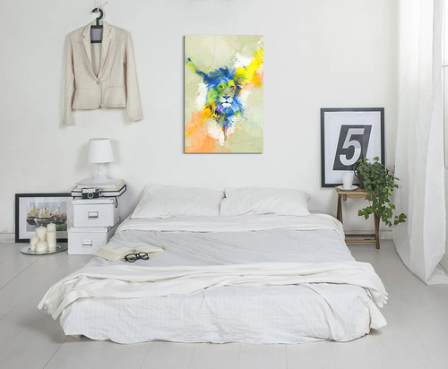 60x90cm loewe aquarell - 60x90cm, art