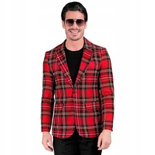 Herren Sakko kariert rot