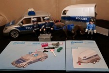 Playmobil Polizei 6873 6875 Einsatz Streifenwagen Pferde-Anhänger City Action