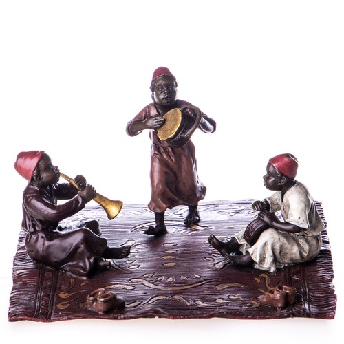 Bronzefigur musizierende - bronzefigur,