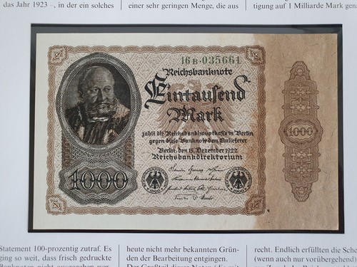 1000 mark banknote reich - dt.,