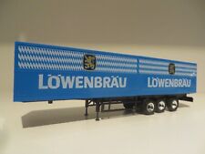 Herpa Auflieger Trailer Kofferaufbau Löwenbräu blau 1:87 H0 Umbau