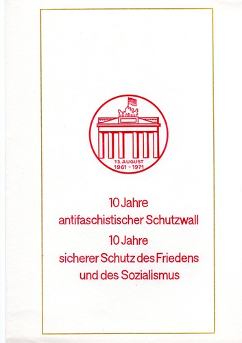Ddr gedenkblatt jahre - ddr-gedenkblatt,,