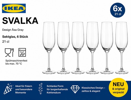 Ikea svalka sektgläser - sektgläser, –