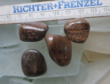 Kleines Lot Bronzit Trommelstein Trommelsteine 39 g Sammlungauflösung