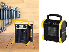 Elektrischer Baustellenheizer mit Thermostat - Werkstattheizung Garagenheizung