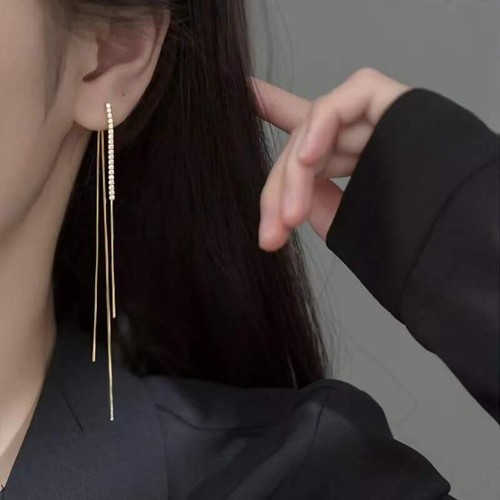 Damen ohrringe ohrstecker lang - damen,