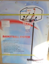 Basketballkorb Mobil, Stahlrahmen, Höhe: 200-260 cm