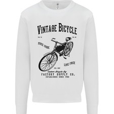 Vintage Fahrrad Radfahren Radfahrer Retro Bike Kinder Sweatshirt Pullover