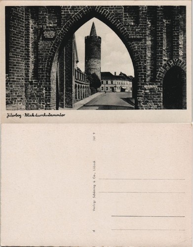 Ansichtskarte jüterbog blick - ansichtskarte,