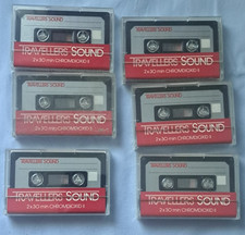 6 x Travellers Sound Chromdioxid II Kassetten, 2 x 30 Min., Neuwertig, ungenutzt