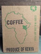 Montierter Jute Kaffeebeutel