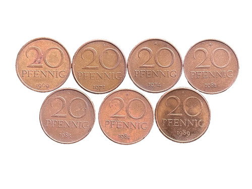 Münzen pfennig ddr - 20,