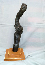 Künster Stele Skulptur Deko Statue, Kunstobjekt Naturholz, Holz P 78