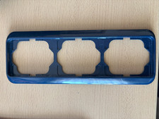 Busch Jaeger Rahmen 3fach waagrecht Alpha Nea Hansablau glänzend gebraucht