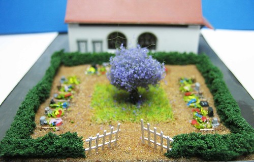 Diorama friedhof - 1:220,