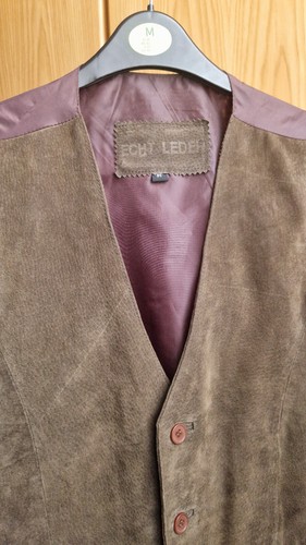 Herren vintage wildlederweste - herren,