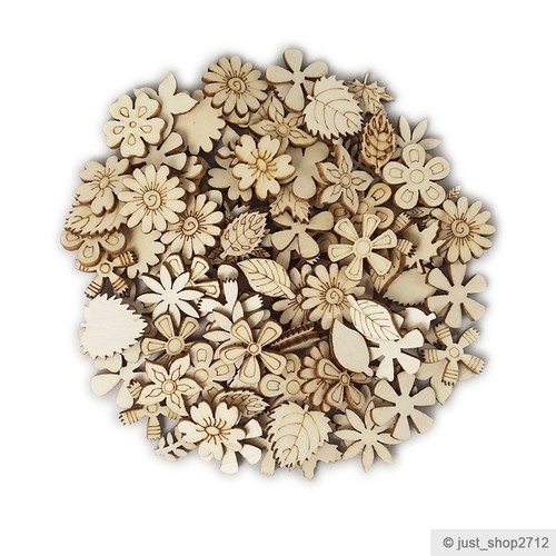 100 holz blumen - blumen, blüten