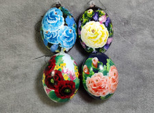 Handbemalte Ostereier Set mit