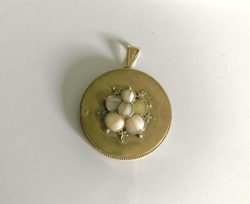 Goldanhänger rundes amulett - goldanhänger, /rundes