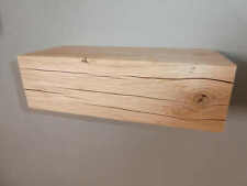 Eichenregal Rustikal Eichenbalken Natur Massivholz Wandregal 30cm naturbelassen