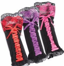 Armstulpen mit Satinband und