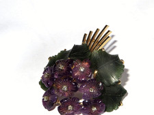 Vintage Veilchen brosche aus